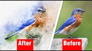 Watercolor Photoshop Action tutorial | Adobe Photoshop CC | Multi Tech screenshot 5