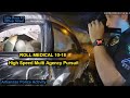 WOW! Multi Agency Pursuit and PIT into a Tree| ROLL MEDICAL 10-18 Suspect KNOCKED OUT! She's...OK
