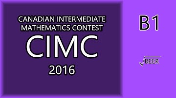 CIMC 2016 B1