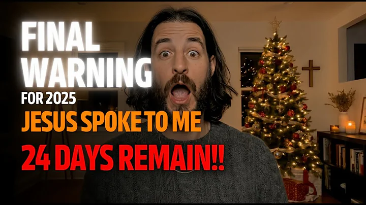 Final Warning for 2025: Jesus Spoke to Me — 24 Days Remain | Jonathan Roumie