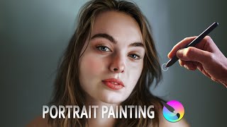 Portrait Painting Process / Krita