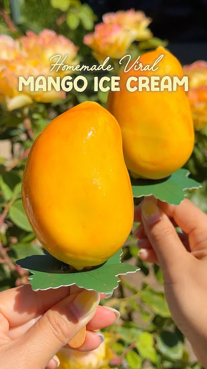 Making the Viral Mango Ice Cream at Home #diy #recipe #mangoicecream