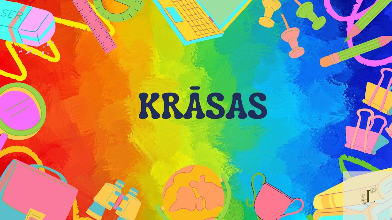 Latvian for Children: Colors. Latviešu valoda bērniem: Krāsas - YouTube