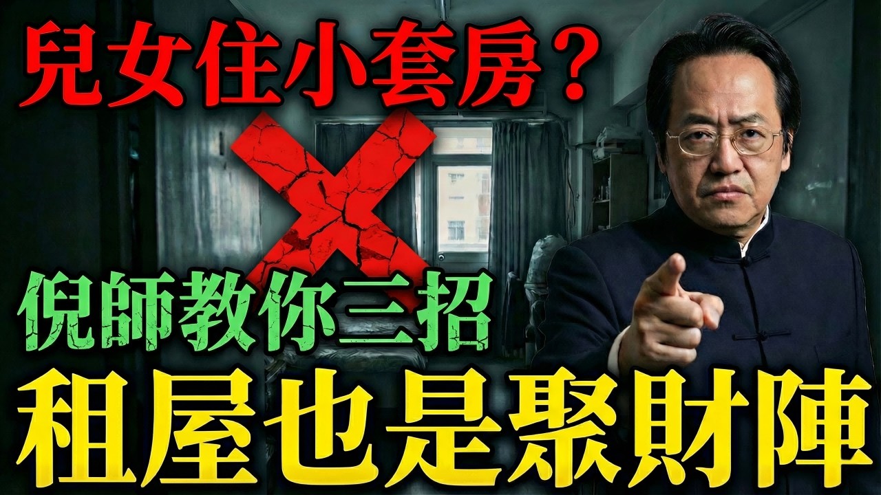 倪海厦：小資族必看！租屋處也能做的「聚財陣」，讓你的小套房變成招財寶地。#倪海廈 #倪海厦 #風水 #居家風水 #易經 #易經智慧 #改運 #斷捨離 #租房