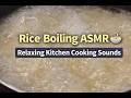 Rice Boiling ASMR 🥣 Relaxing Kitchen Cooking Sounds