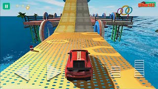 Car Stunts 3D - Red Car | Impossible Stunt Car Tracks 3D - Car Racing Game - Android Gameplay screenshot 1
