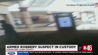 Armed robbery suspect in custody