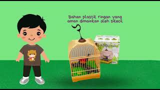 Mainan Burung Dalam Sangkar yang Menyenangkan 🤩🥳