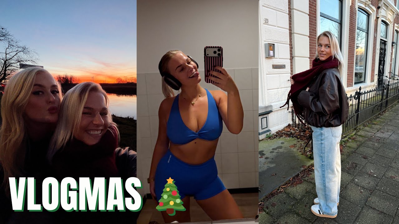 LEGDAY IN DE GYM 🏋️ LUNCHEN IN DE STAD!🍴MOOISTE SUNSET WANDELING ❤️ VLOGMAS 13