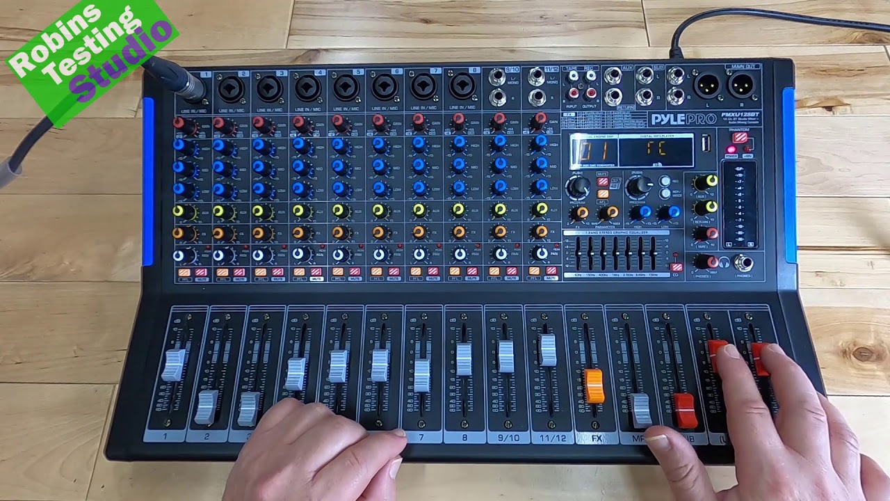 Pyle Pro PMXU83BT Compact 8-Channel, Bluetooth-Enabled Audio Mixer