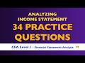 CFA Level 1 QUESTIONS and ANSWERS — Analyzing Income Statements — Financial Statement Analysis