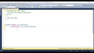 Sql Tutorials By Durkhun Sysdatetime Function In Urdu Hindi
