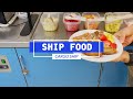 Food on a maersk cargo ship  life at sea