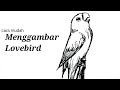 Gambar Abstrak Burung Lovebird