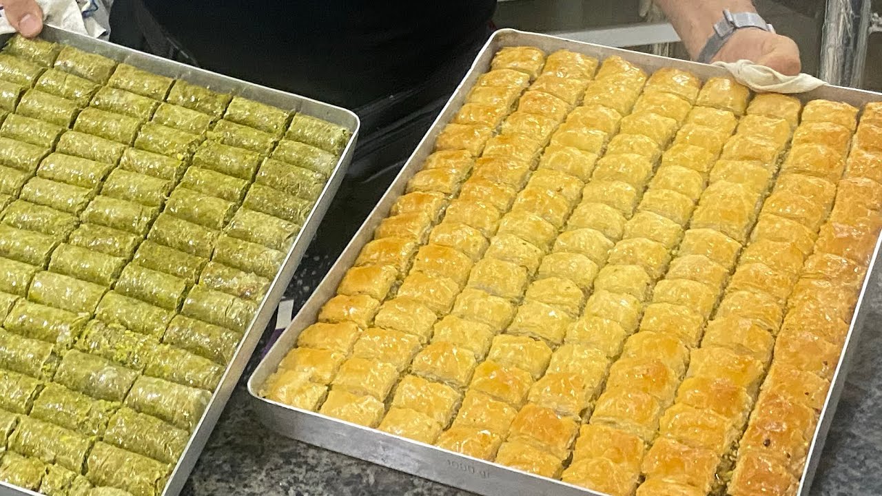 gercek baklava yapimi  ustasindan