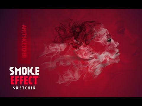 Photoshop tutorial smoke effect #face# smoke brush