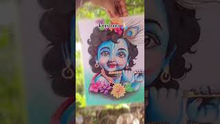Krishna drawing 🙏🏻✨ please support 🙏🏻 to a beginner 🌻 #music  #bhaktisong  #krishna  #art #artist
