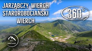 Szlak - Jarząbczy Wierch ➡️ Kończysty Wierch ➡️ Starorobociański Wierch - całe przejście - film 360°