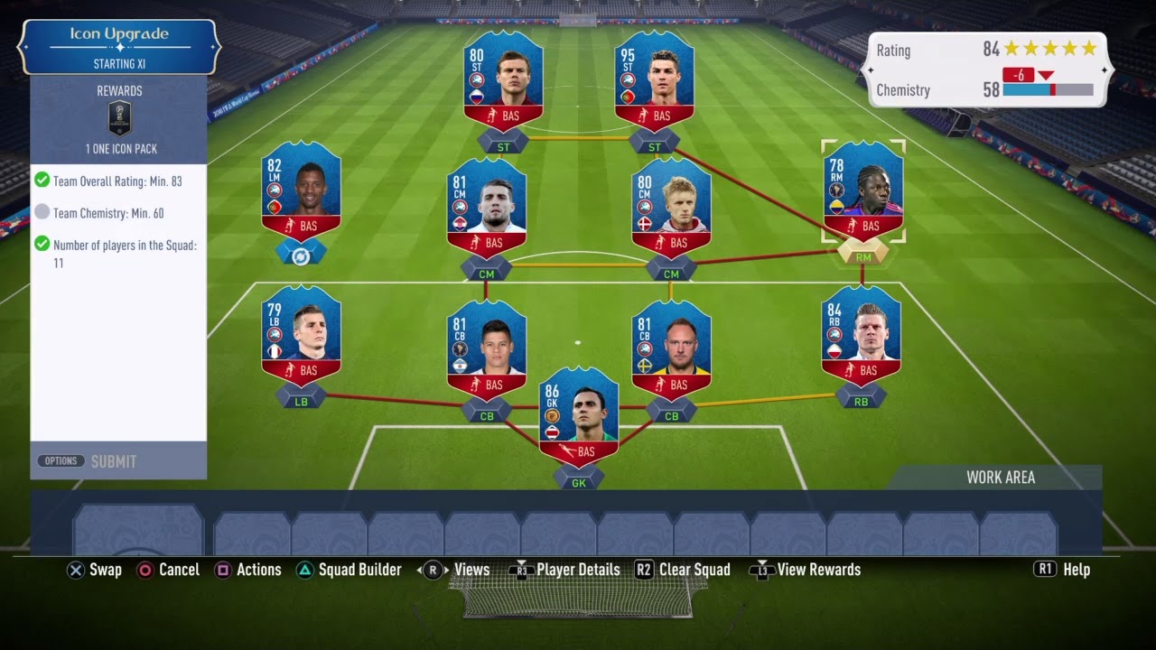 ICON UPGRADE PACKS BEST PLAYERS | Fifa 18 world cup mode