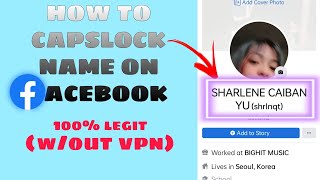 HOW TO CAPSLOCK NAME ON FACEBOOK | 100% LEGIT | 2021 screenshot 5