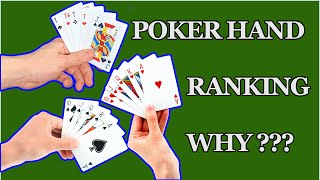 Why Are Poker Hands Ranked in Such a Way??? A Thorough Investigation into Their Probabilities