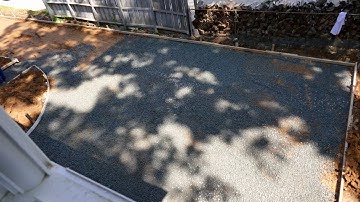 Concrete Driveway Construction Time Lapse (in 4K)