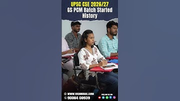 UPSC CSE 2026/27 | History Lecture 1 | General Studies Prelims cum Mains Batch Started