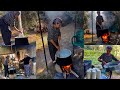 Köy hayatı Yemek'lik kışlık tuzlu yoğurt yapımı günlük vlog