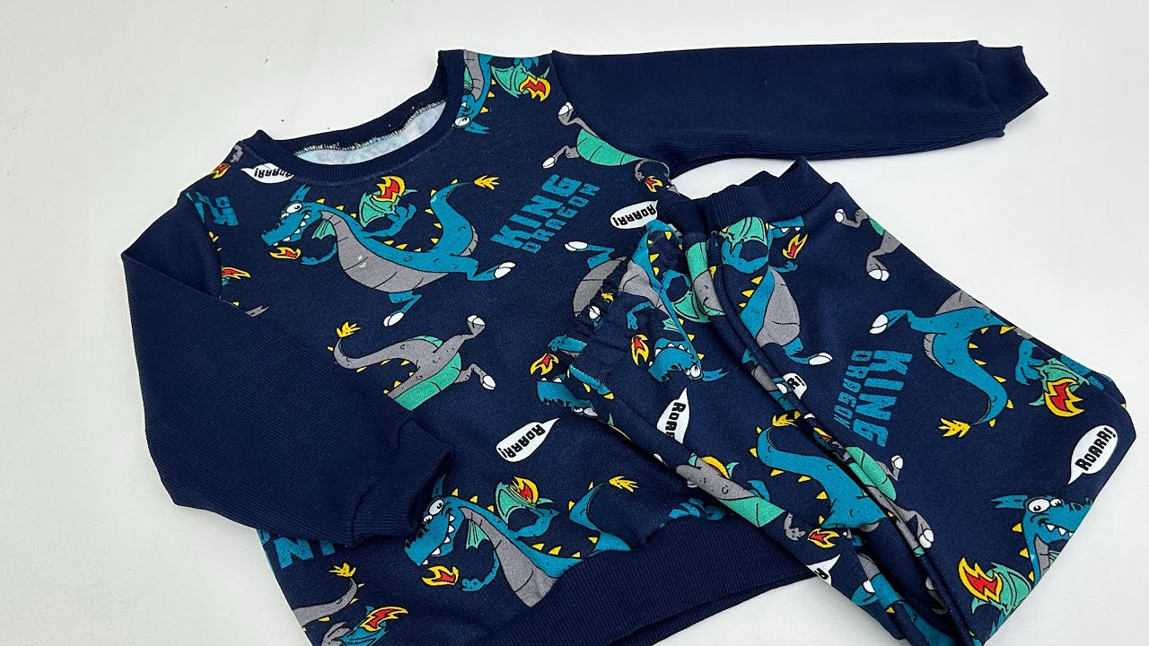 ✅ Сшить за 10 минут / КАК СШИТЬ ОЧЕНЬ ПРОСТОЙ СПОРТИВНЫЙ КОСТЮМ / ПИЖАМНЫЙ КОМПЛЕКТ