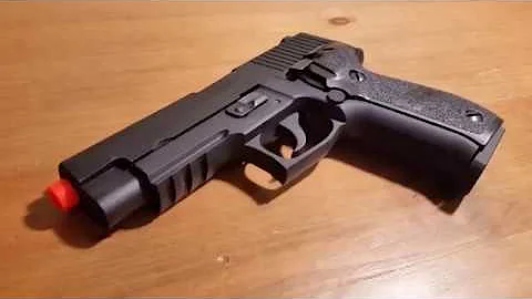 Spring VS GBB P226 Airsoft Pistol Chrono test & Shot Test