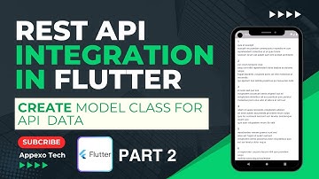 Rest Apis Integration in Flutter | Create Model class For Api  Data | Flutter