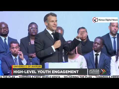 POWERFUL SPEECH!! Listen to President Macron's speech in Kenya that moved the crowd.