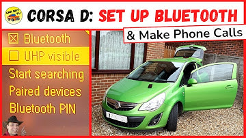 Vauxhall Corsa D: How To Set Up Bluetooth & Make Phone Calls (Opel Corsa D)