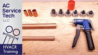 Using a Hydraulic Swaging Tool for Copper Pipe, Line Set