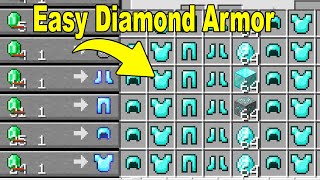 How To Get A Full Set Of Diamond Armor With Only 4 Emeralds In Minecraft 1.21