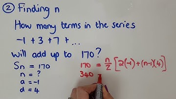 Grade 12 Sequences and Series Part 3b AS Examples 1 2 Basic