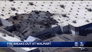 Walmart store in Clovis damaged by fire