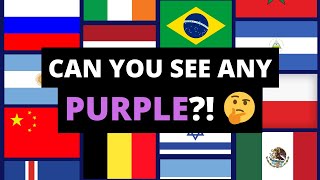 Why only 2 countries have PURPLE on their FLAGS?  🟣
