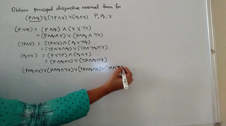 Discrete Mathematics | Principal Disjunctive normal forms | Example.