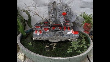 Hướng dẫn làm hòn non bộ tiểu cảnh bằng xốp đơn giản tại nhà  - Instructions for making miniatures