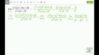 GradePeak Calculus 1 Zero Over Zero Indeterminate Form Limit 2 09