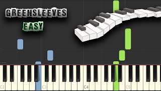 Greensleeves - Piano - EASY - [Piano Tutorial] (Synthesia) (Download MIDI   PDF Scores)