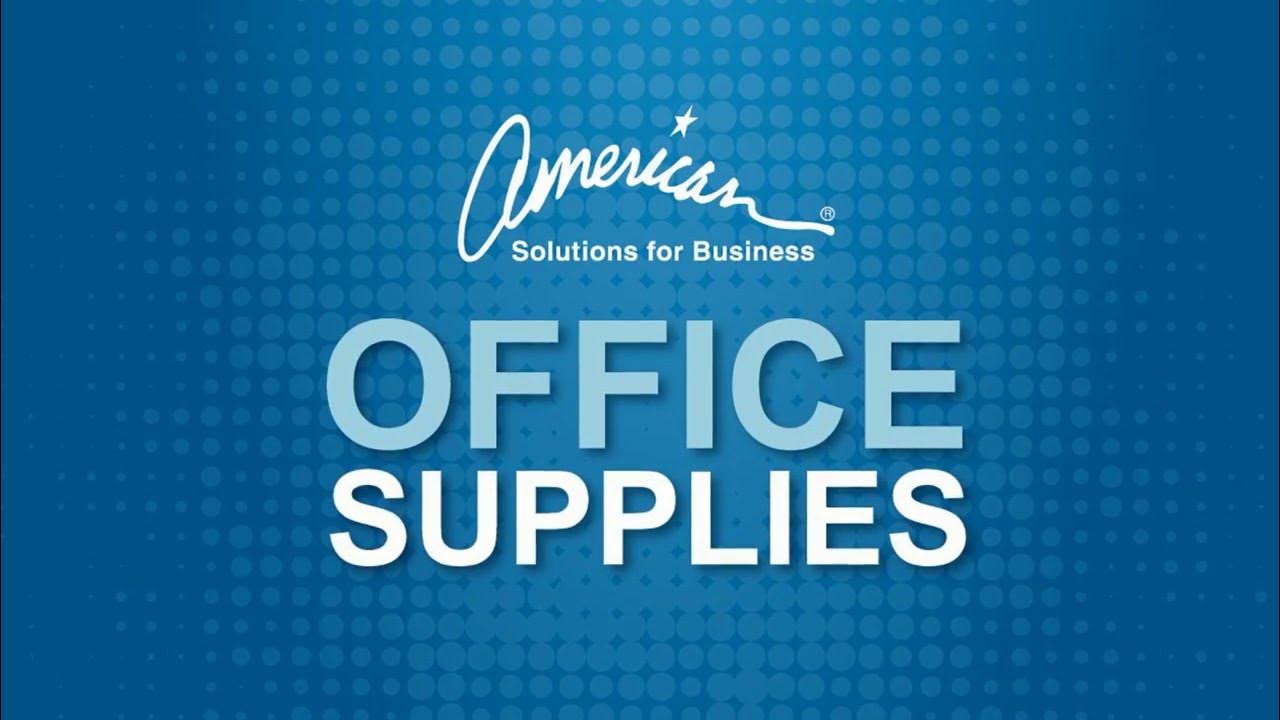 Office Supplies American Solutions for Business YouTube