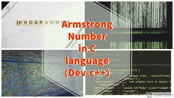 Armstrong Number in C language (Dev-c ++)