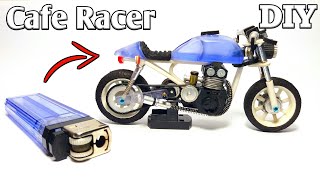 Cara Membuat Motor Cafe Racer dari korek gas | Triumph Cara Membuat Motor Cafe Racer dari korek gas | Triumph