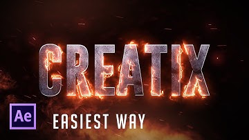 After Effects Tutorial:  Real Fire Text effect (Easiest Way!) !!!