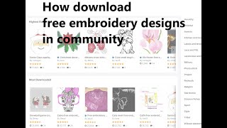 How download free embroidery designs in community screenshot 3