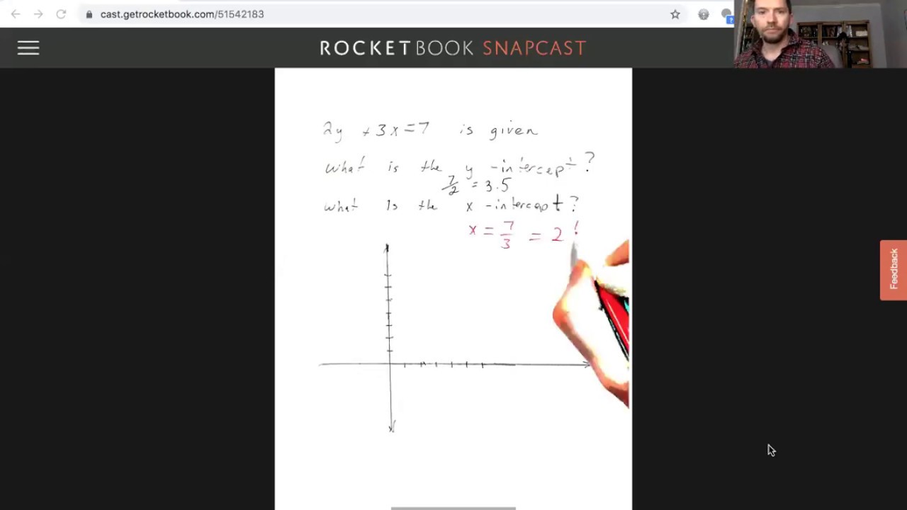 Distance Learning with Rocketbook. A Kahn Academy style lecture.
