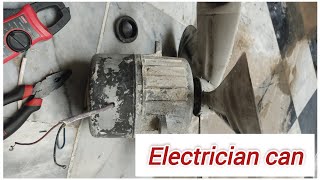 How to identify 1-phase motor common,running & starting winding | how to check insulation of motor