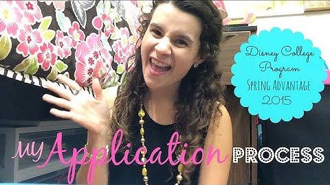 Disney College Program Spring Advantage 2015 My Application Process